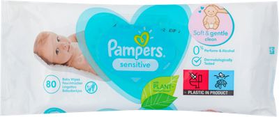 VLAŽNE MARAMICE BABY SENSITIVE PAMPERS 80/1