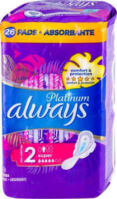 ULOŠCI ALWAYS PLATINUM SUPER QP 26 PCS