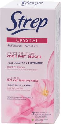 TRAKE ZA DEPILACIJU LICA CRYSTAL 20KOM STREP