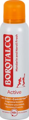 DEO SPRAY ACTIVE MANDARINE NEROLI 150ML BOROTALCO