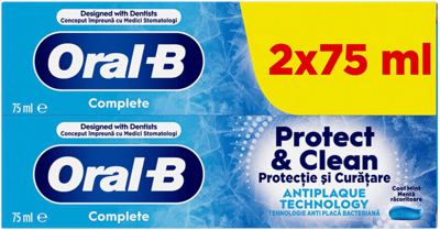 Pasta Compl.Protect&Clean Oral B 2x75ml