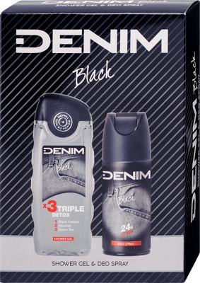 POKLON SET DENIM BLACK (DEO+SH. GEL) SARANTIS
