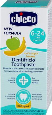 PASTA ZA ZUBE DEČIJA JABUKA I BANANA 50ML CHICCO
