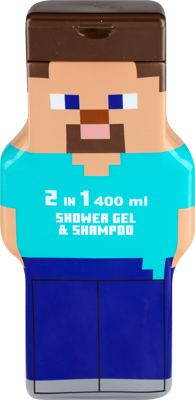 ŠAMPON GEL TUŠ MINECRA 2D 400ML DIS