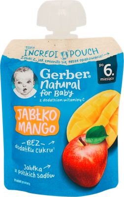 Pouch jabuka,mango Gerber 80g