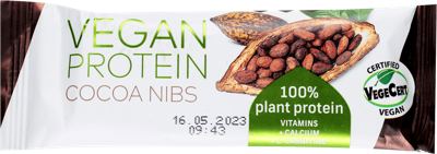 Tekm. Vegan protein bar Cocoa nibs 40g