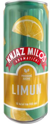 VODA GAZIRANA KNJAZ MILOŠ LIMUN 0,33L