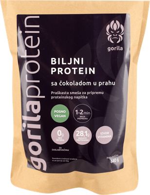 gorila protein biljni sa čokoladom 640g
