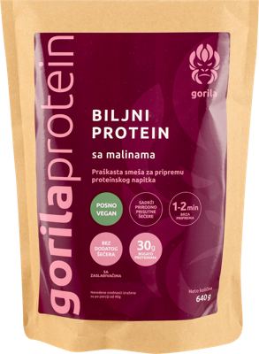 gorila protein biljni sa malinom 640g