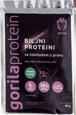 gorila protein biljni sa čokoladom 40g