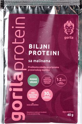gorila protein biljni sa malinom 40g