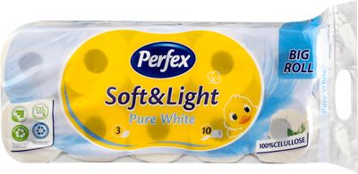 PERFEX T PAPIR 10/1 3SL SOFT&LIGHT PURE WHITE-PLAV