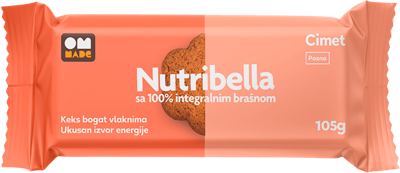 OM MADE Nutribella keks cimet 105g