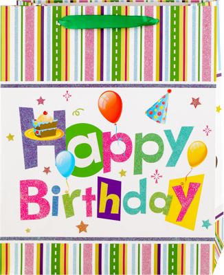Ukrasna kesa Happy Birthday zelena 1/1