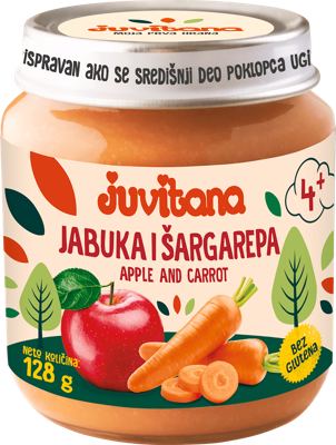 JUVITANA KAŠICA JABUKA ŠARGAREPA 128 G