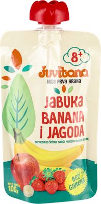 Vocni pire jabuka, banana, jagoda 0100 Juvitana 6
