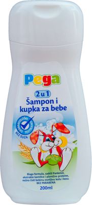 KUPKA I ŠAMPON BABY PEGA 200ML