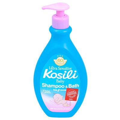 KUPKA I ŠAMPON BABY PLAVA PUMPICA KOSILI 400ML