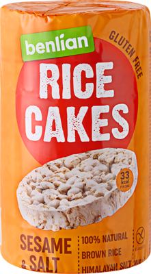 RICE CAKES SESAM SALT BEZ GLUTENA 100G 1/12 KT DIS
