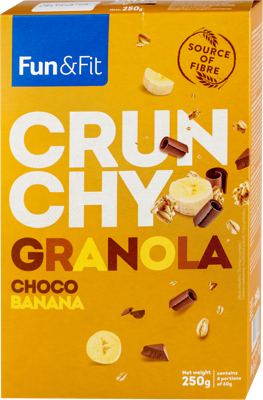 Granola crunchy choco banana 250g