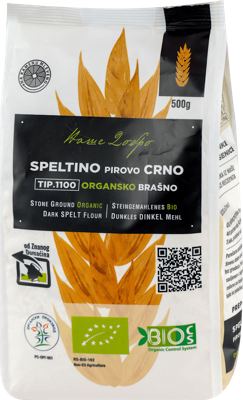 BRAŠNO ORGANSKO SPELTINO CRNO NAŠE DOBRO 500G