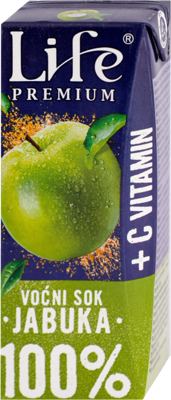 VOĆNI SOK LIFE JABUKA 100% VITAMIN C 0,2L BRIK