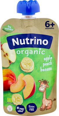 ORGANSKO PIRE JABUKA BRESKVA BANANA 100GR 4+ NUTRINO