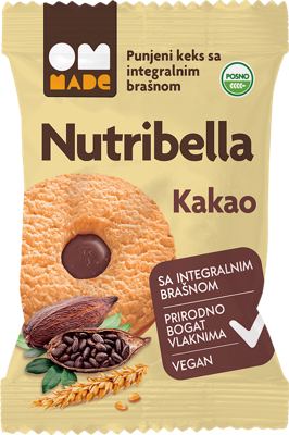 KEKS PUNJENI KAKAO 50GR NUTRIBELLA