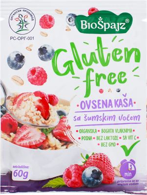 OVSENA KAŠA ŠUMSKO VOĆE BIO 60GR BIO ŠPAJZ