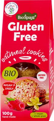 KEKS MALINA&VANILA INTEGRALNI OVSENI BIO GF 100GR BIO ŠPAJZ