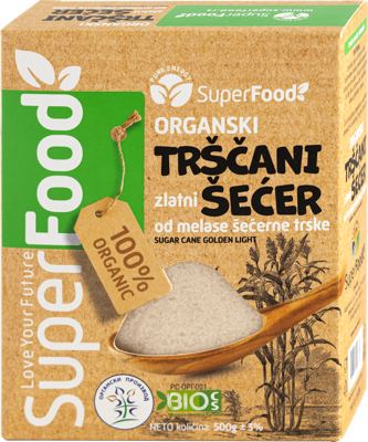 ŠEĆER ORGANSKI TRŠČANI ZLATNI SUPERFOOD 500G