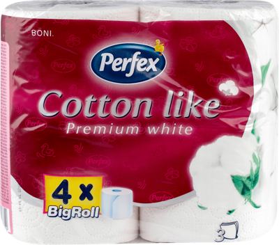 Toalet papir 4/1 PERFEX Cotton BEZ paceta pink 3sl 21