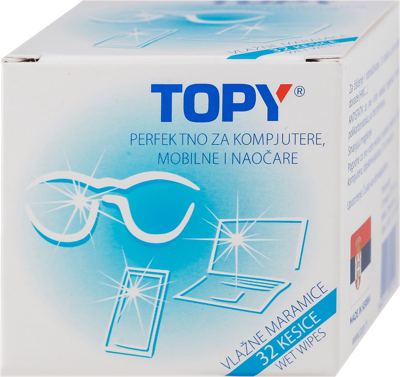 TOPY vlažne maramice za naočare 32/1