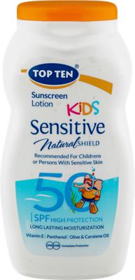 LOSION ZA SUN SENSITIVE SPF 50 KIDS TOP TEN 200ML