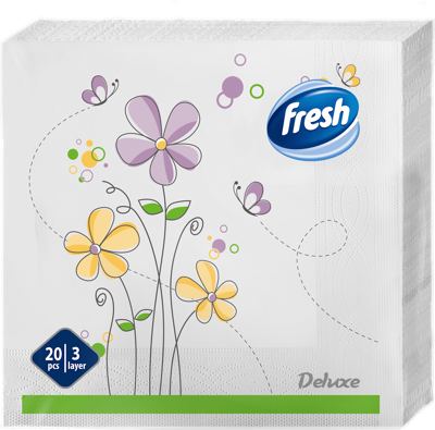 SALVETA FRESH DEKOR MIX 20/14 "PIRAMIDA" 1/22