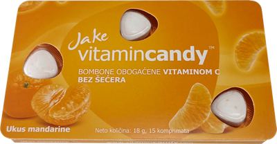 BOMBONE JAKE VITAMINCANDY MANDARINA 18G