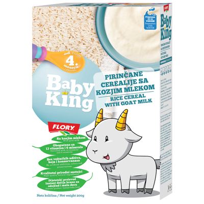 CEREALIJE PIRINČ.SA KOZJIM MLEKOM BABY KING 200ML