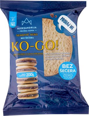 KO-GO BEZGLUTENSKI SENDVIČ KEKS BEZ ŠEĆERA I GLUTENA 200G ALEKSANDRIJA