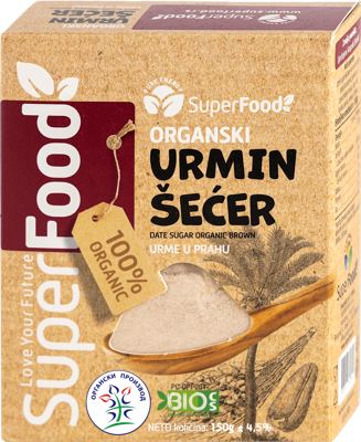 ŠEĆER URMIN ORGANIC SUPER FOOD 150GR ORGANIC SUPERFOOD