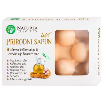SAPUN MASAŽER KOŠTICE KAJSIJE LUX PILING 115GR NATUREA