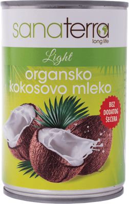 MLEKO KOKOSOVO ORGANSKO 400ML SANATERRA