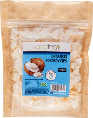 ČIPS ORGANSKI KOKOSOV SANATERRA 50G
