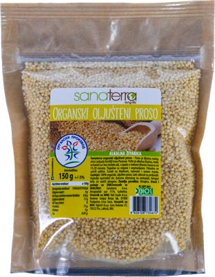 PROSO ORGANSKI OLJUŠTENI SANATERRA 150G