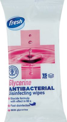 Vlazne maramice 15/1 FRESH Antibacterial Glycerine 24