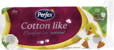 PERFEX COTTON COMFORT 10/1 NATURAL TOALET PAPIR
