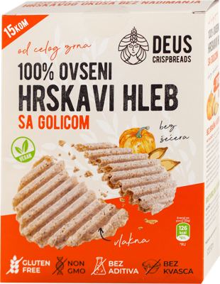 HLEB OVSENI SA GOLICOM DEUS CRISPBREADS 150G