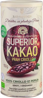 KAKAO PRAH ORGANSKI CRIOLLO JUST SUPERIOR 150G