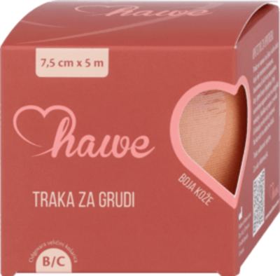 hawe traka za grudi boja kože 7,5cmx5m