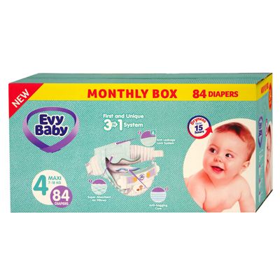EVY BABY PELENE BOX 4 MAXI 8-18KG - 84KOM