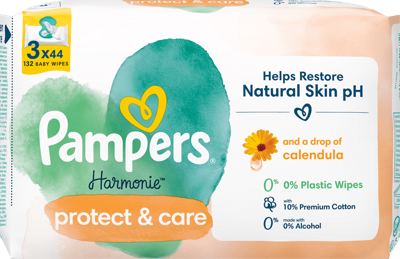 VLAŽNE MARAMICE BABY CALENDULA PAMPERS 3X44